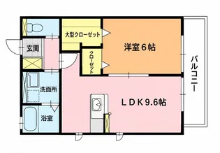 フェリスコートII【102号室】の間取り
