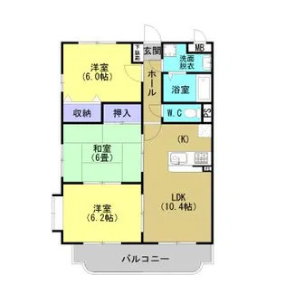 エクセレント姶良【402号室】の間取り