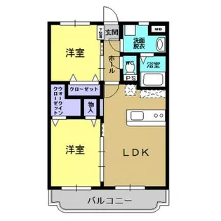 クレセント姶良【403号室】の間取り