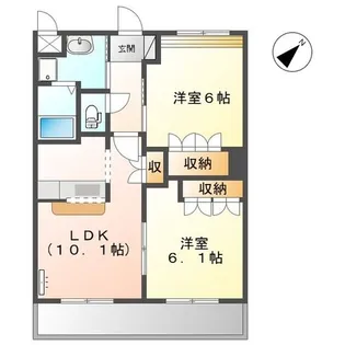 ハイム・クレシア【1階】の間取り