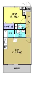 エルミタージュ姶良【403号室】の間取り
