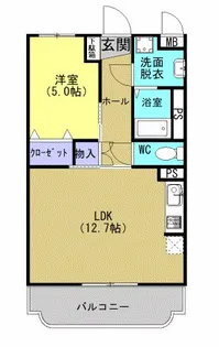 CASAあいら【3階】の間取り