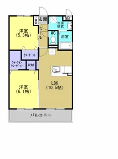 アレーズ姶良【103号室】の間取り
