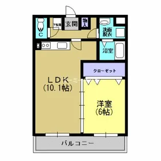 スチューシーMs”【102号室】の間取り