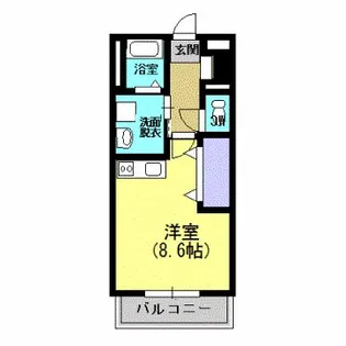 MR姶良II【207号室】の間取り