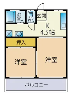 山路ビル【205号室】の間取り