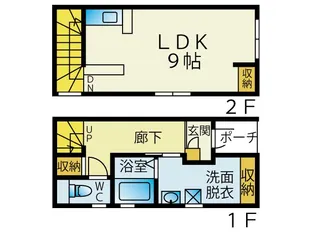 鹿児島県姶良市西餅田【アパート】の間取り