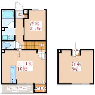 フローラ【A105号室】の間取り