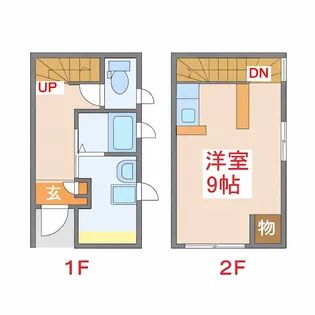 ダブリュー【D号室】の間取り