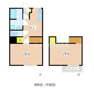 Sereo楠元A棟【103号室】の間取り