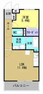 Sunflower Maple 平松【205号室】の間取り