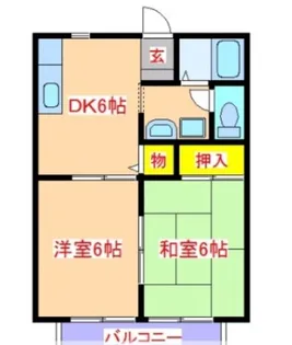 グランシャリオA【201号室】の間取り