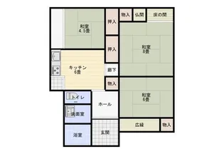 鹿児島県姶良市加治木町木田【一戸建】の間取り