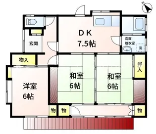 鹿児島県姶良市加治木町日木山【一戸建】の間取り