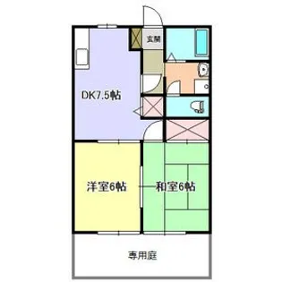 パークサイド宮島【102号室】の間取り