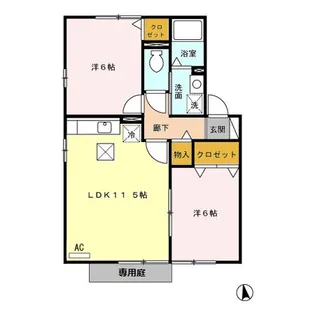 ソレーユ B棟【1階】の間取り