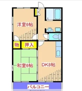 グリーンヒルズA棟【201号室】の間取り