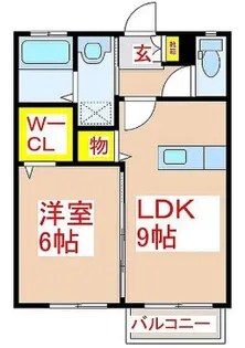 グランドステージ木田E棟【1階】の間取り