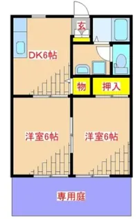 グランシャリオB【101号室】の間取り