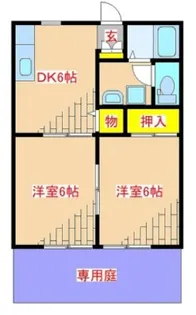 グランシャリオB【102号室】の間取り