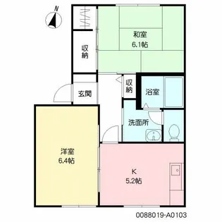 リトロベイユ【1階】の間取り