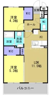 ARTH平松【405号室】の間取り