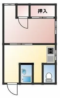 庄村アパート【2階】の間取り