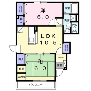 サンリットM.s【1階】の間取り
