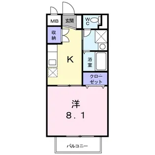 フラットCOM【2階】の間取り