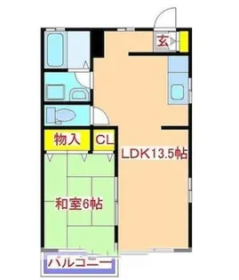 サングリーン姶良【201号室】の間取り