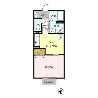 メルベーユ・S【2階】の間取り