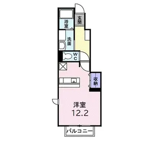 ジームスB【1階】の間取り