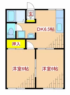 ロックイン希孝【102号室】の間取り