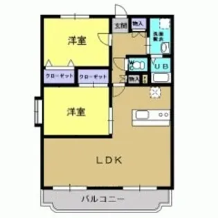 ボウ・ビラージュ【102号室】の間取り