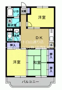 熊本県熊本市南区田迎2丁目【マンション】の間取り