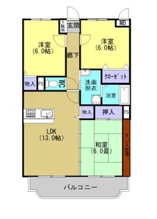 エトワール南台II【302号室】の間取り