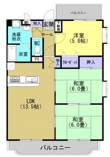サンパティークミナミ【301号室】の間取り