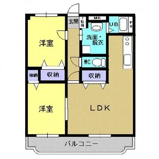 シャトー・ヴェレゾンII【303号室】の間取り