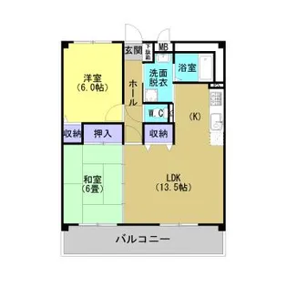 リーブライツ【202号室】の間取り