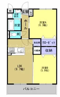 ソレイユ武蔵ヶ丘【3階】の間取り