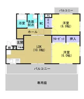 カメリアハウス【1階】の間取り