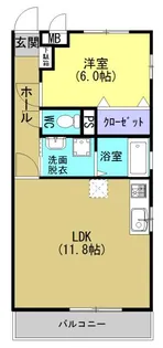 サニーレイン南町【2階】の間取り