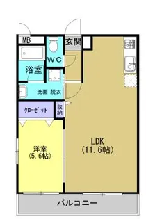 タカトーレジデンス【305号室】の間取り