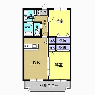 ユーミースカイハイツ【303号室】の間取り