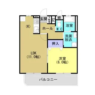 ラフォーレ・ルミネス【2階】の間取り