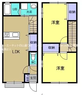 ELヴィレッジ大矢野【D-1号室】の間取り