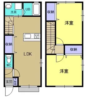 ELヴィレッジ大矢野【D-5号室】の間取り