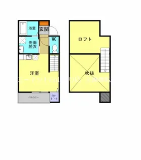 クレスト水前寺【1階】の間取り