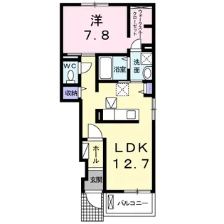 オークスレジデンスII【1階】の間取り