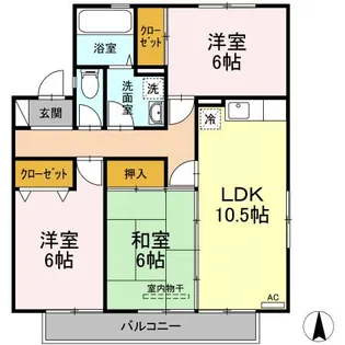 プレミール E棟【2階】の間取り